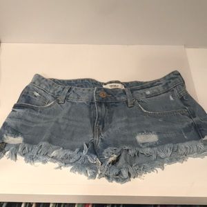 Denim shorts